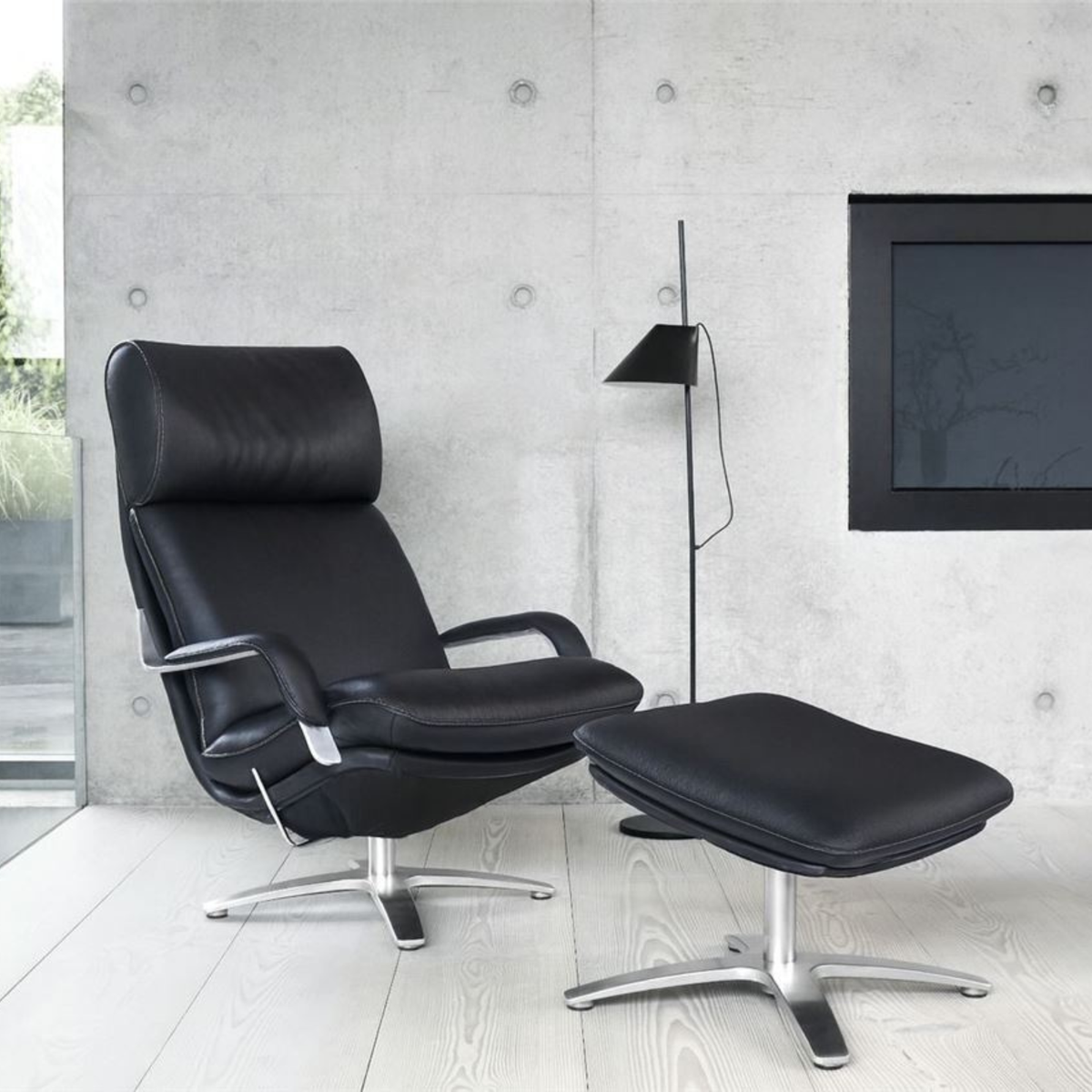 Berg Furniture Nasa lænestol i Berg Soft læder, detalje
