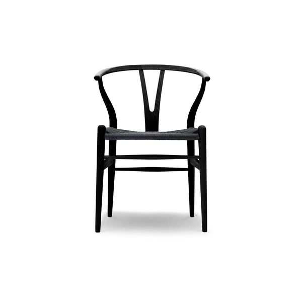 Hans J. Wegner CH24 Y-stol - Sort flet