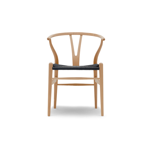 Hans J. Wegner CH24 Y-stol - Sort flet