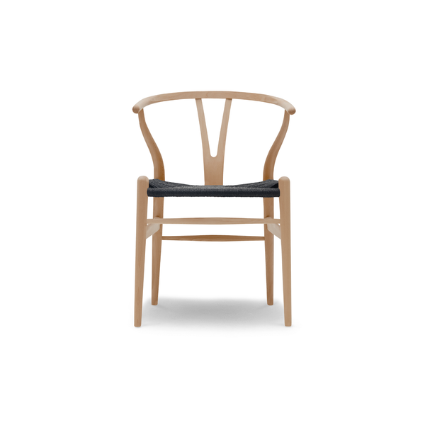 Hans J. Wegner CH24 Y-stol - Sort flet