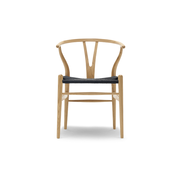 Hans J. Wegner CH24 Y-stol - Sort flet
