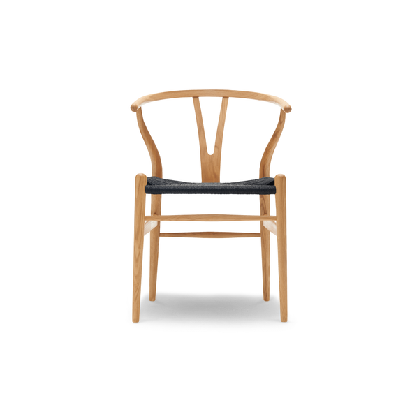 Hans J. Wegner CH24 Y-stol - Sort flet