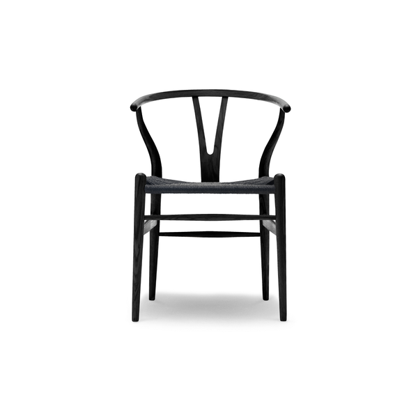 Hans J. Wegner CH24 Y-stol - Sort flet