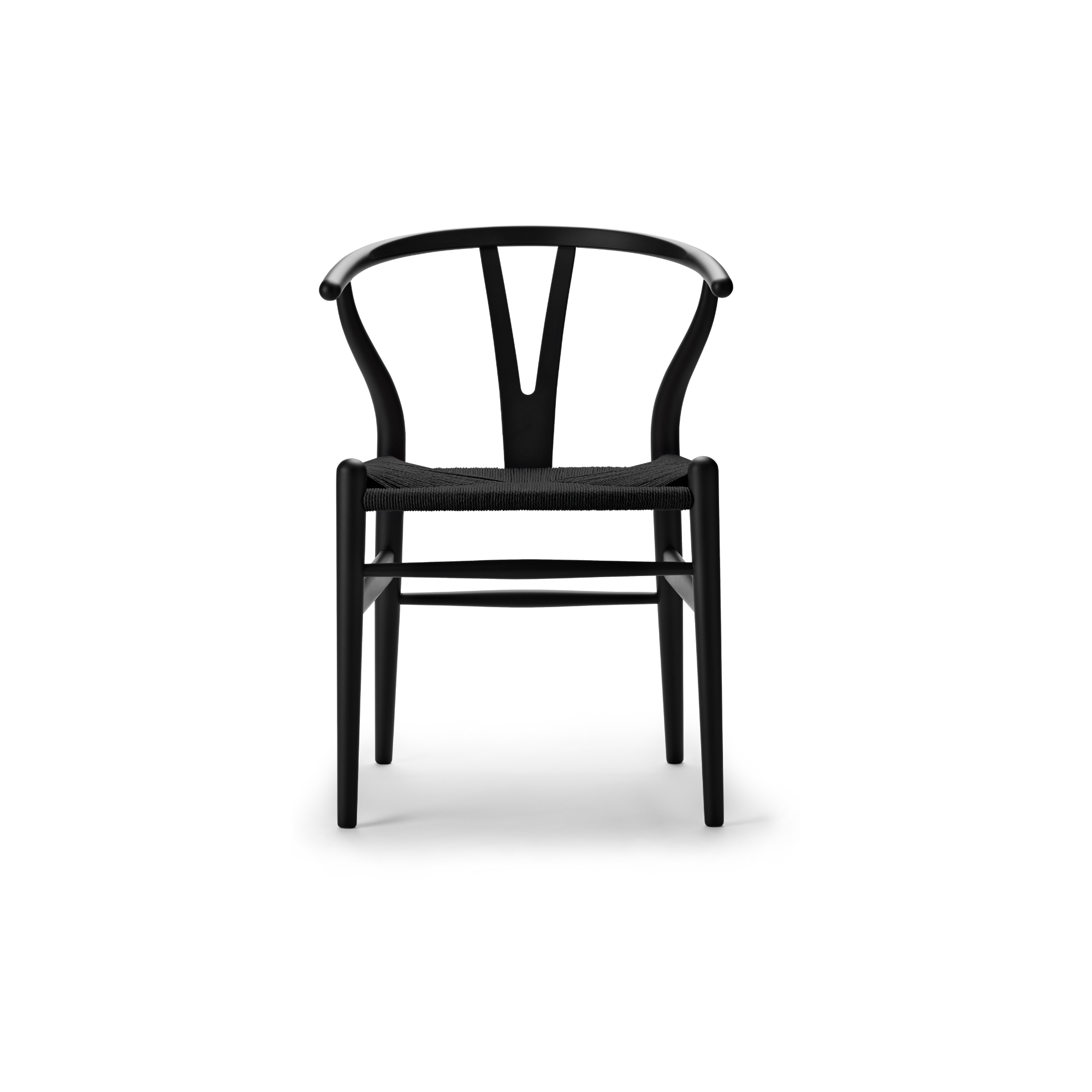 Hans J. Wegner CH24 Soft Y-stol - Sort flet