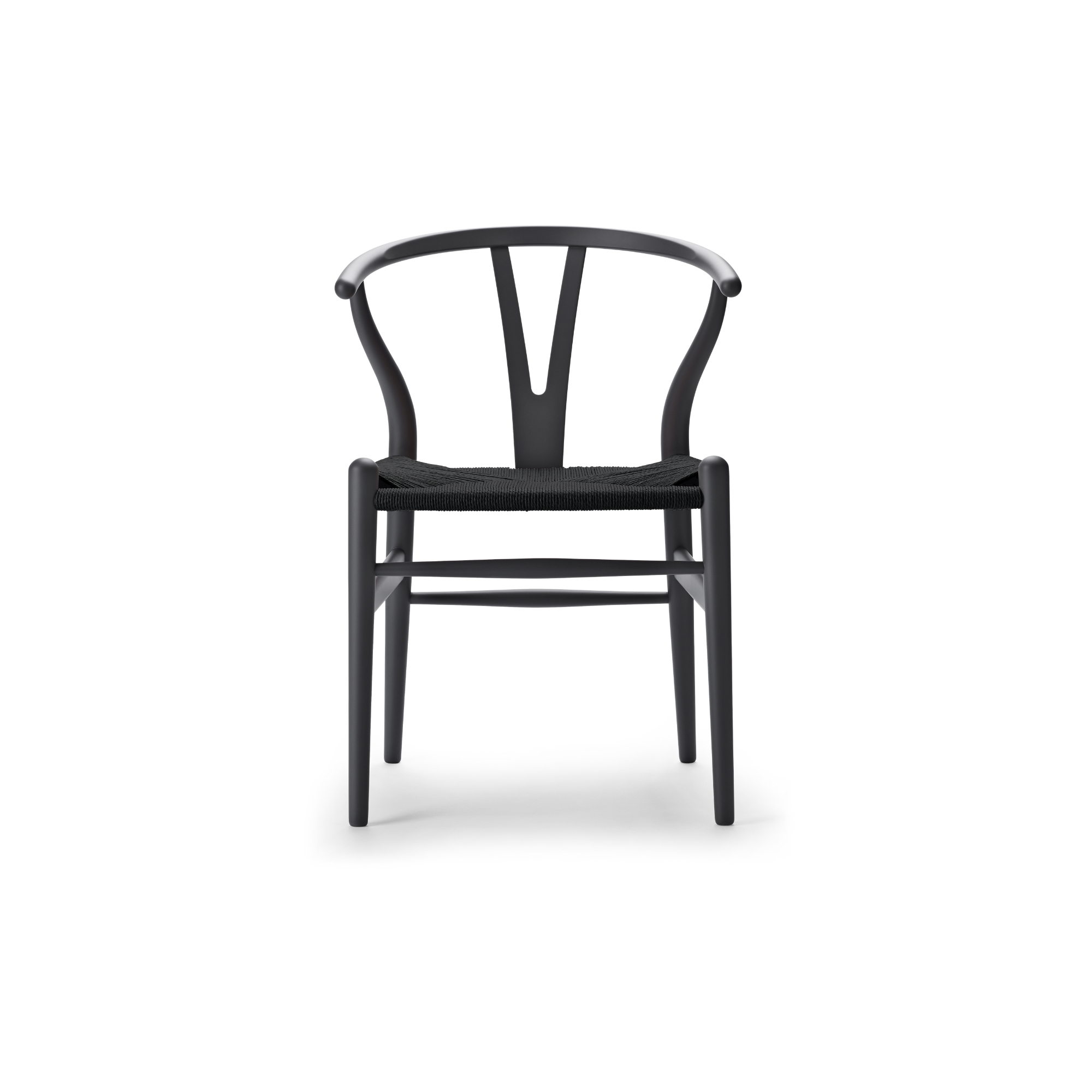 Hans J. Wegner CH24 Soft Y-stol - Sort flet