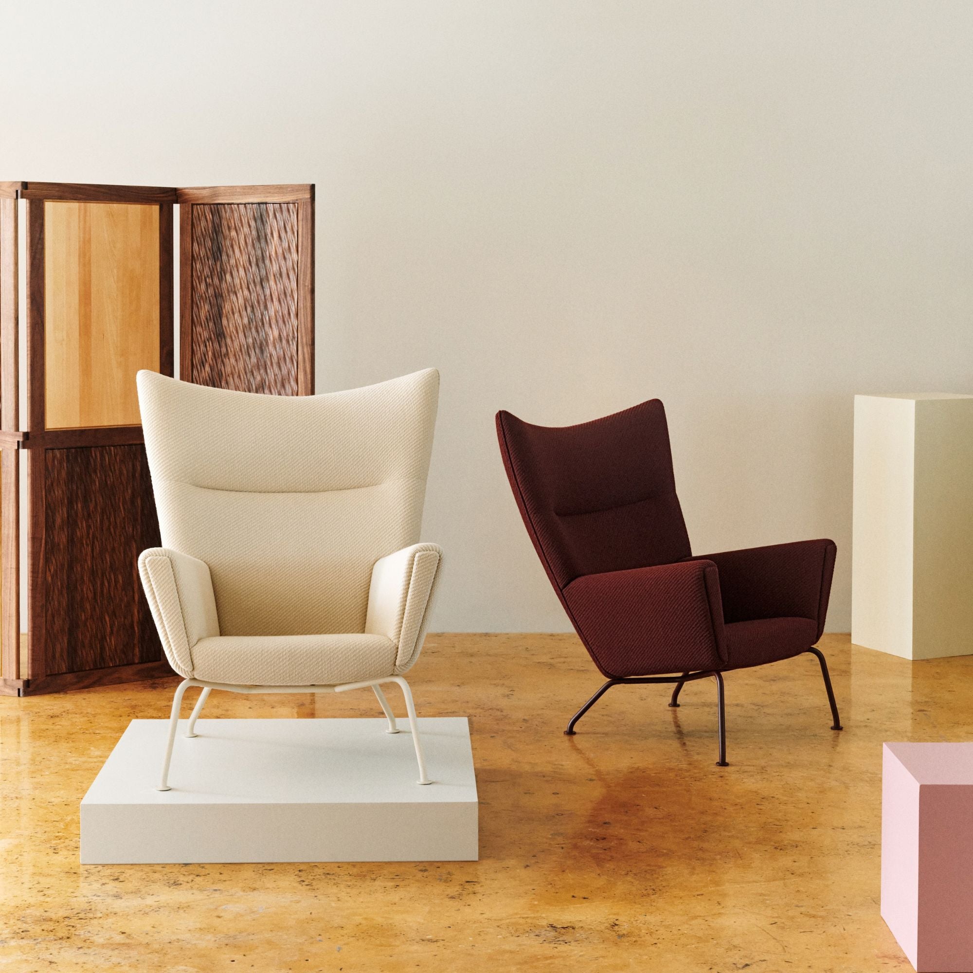 CH445 Wing Chair | Umi stof