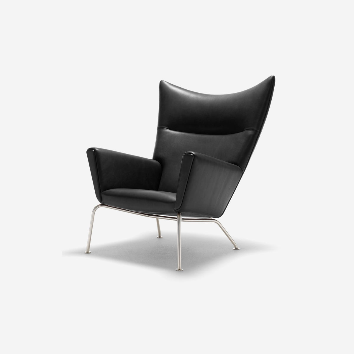CH445 Wing Chair lænestol | Læder