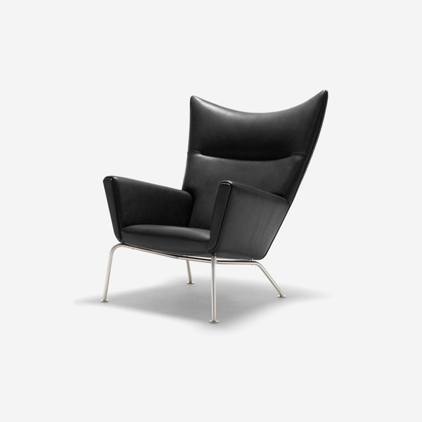 CH445 Wing Chair lænestol | Læder