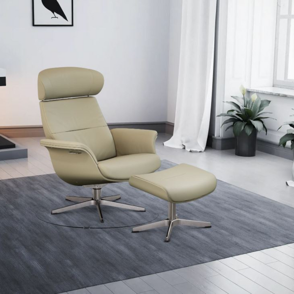 Timeout lænestol - Stjernefod - Læder