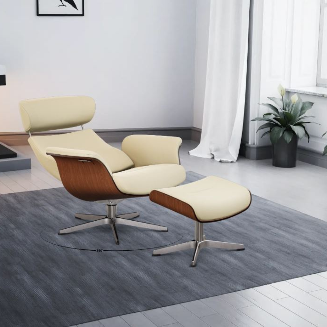 Timeout lænestol - Stjernefod - Læder