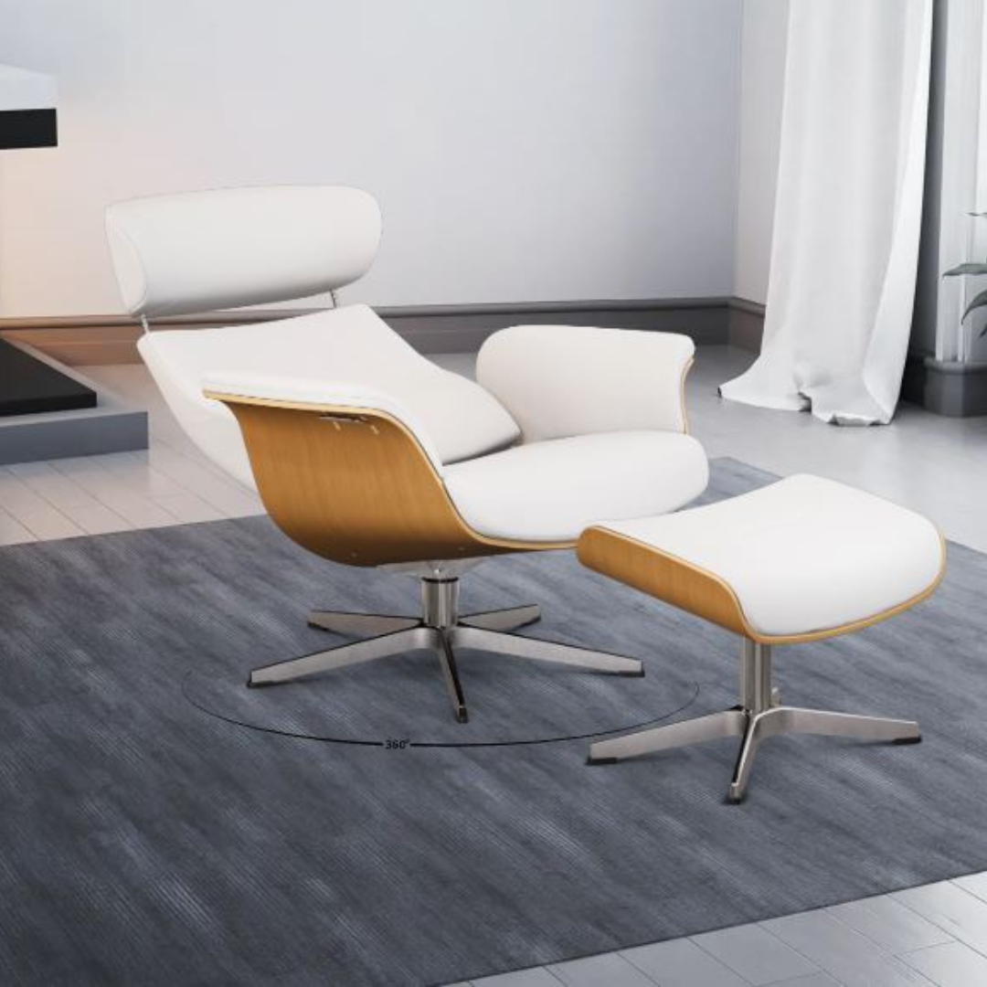 Timeout lænestol - Stjernefod - Læder