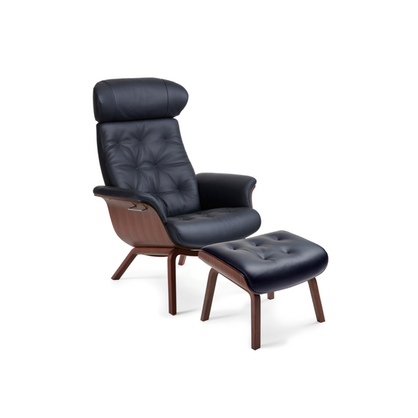 Timeout lænestol - 4 ben - Læder