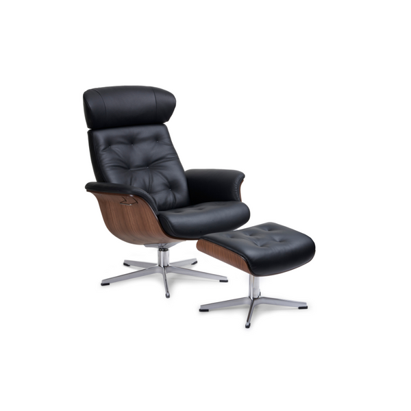 Timeout lænestol - Stjernefod - Læder