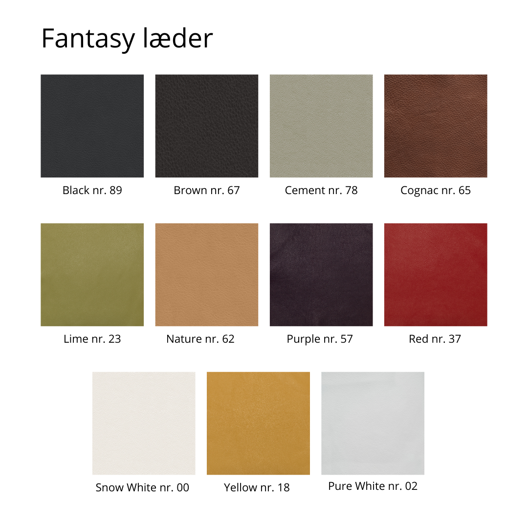 Timeout lænestol - 4 ben - Læder