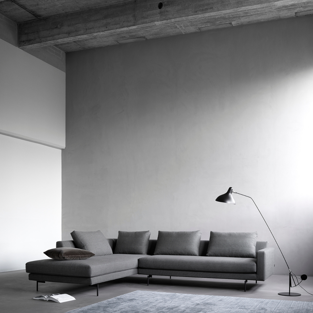 Wendelbo Edge v.2 sofa med chaiselong - Stof