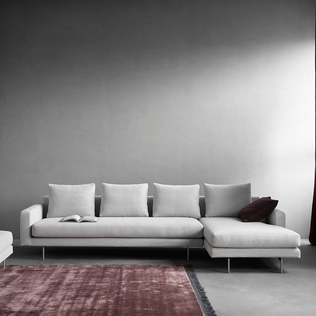 Wendelbo Edge v.2 sofa med chaiselong - Stof