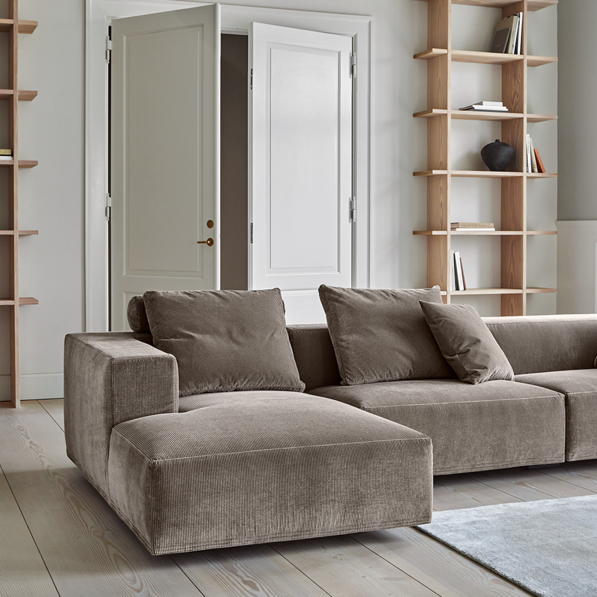 Eilersen Baseline sofa m. chaiselong - Munster stof