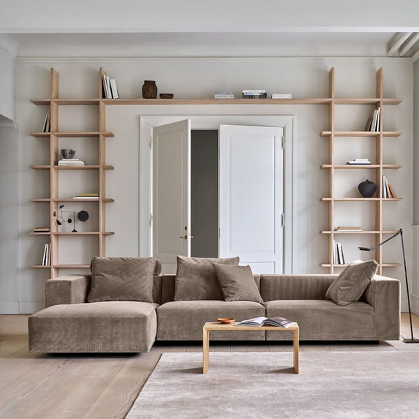 Eilersen Baseline sofa m. chaiselong - Munster stof