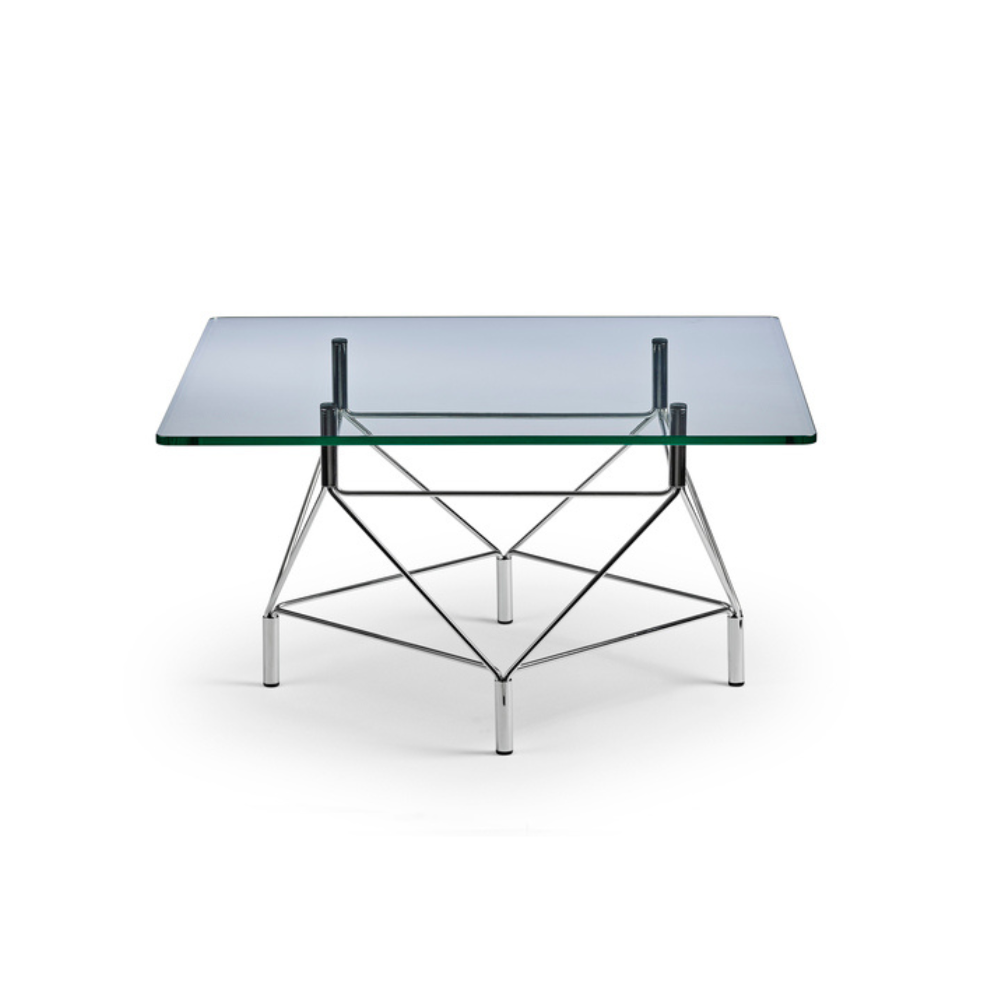 Eilersen Spider sofabord - Kvadratisk - Glas