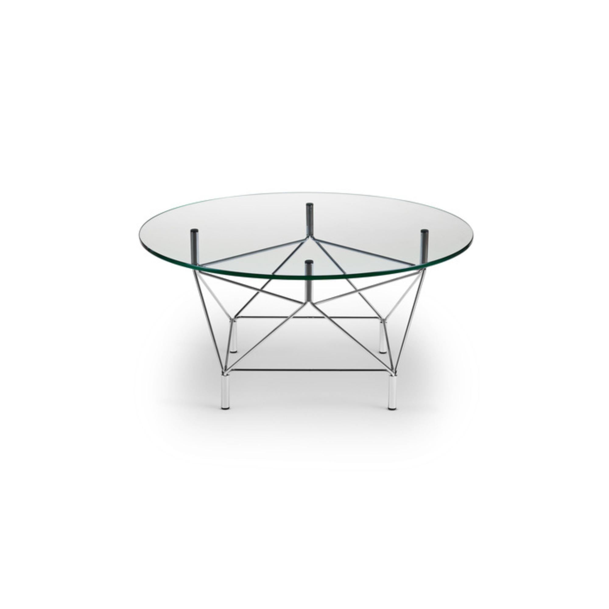 Eilersen Spider sofabord - Rundt - Glas