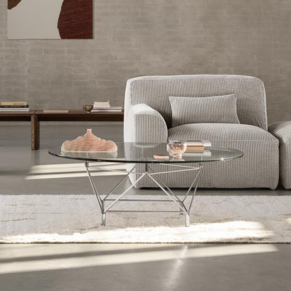 Eilersen Spider sofabord - Rundt - Glas