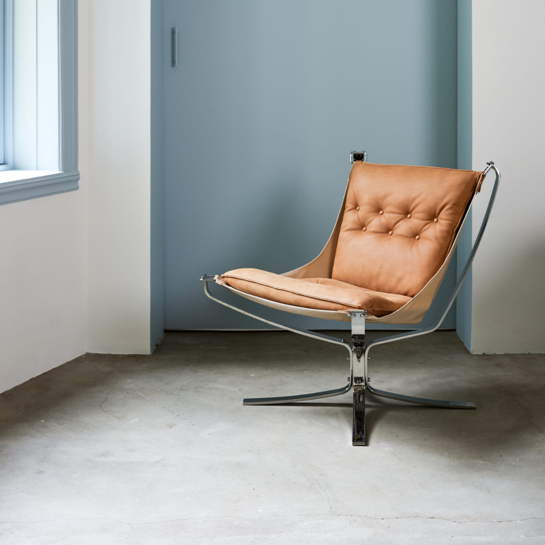 Hjelle Falcon lænestol høj/lav - Læder