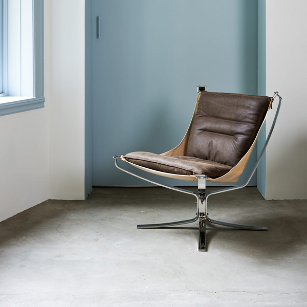 Hjelle Falcon lænestol høj/lav - Læder