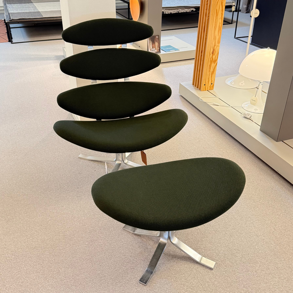 Corona stol m. skammel - Udstillingsmodel