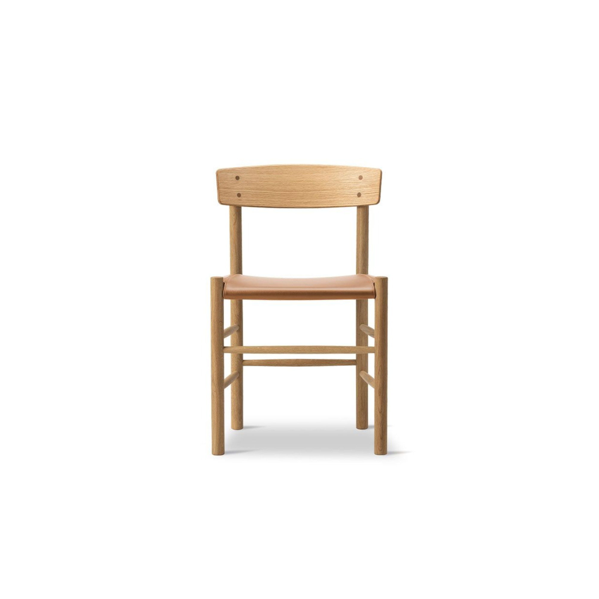 Børge Mogensen J39 spisestuestol - Folkestolen m. polstret sæde