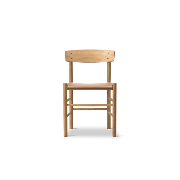 Børge Mogensen J39 spisestuestol - Folkestolen m. polstret sæde