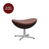 Arne Jacobsen Ægget fodskammel - Grace læder