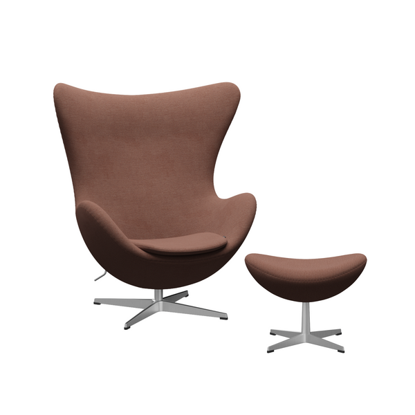 Arne Jacobsen Ægget m. fodskammel - Christianshavn stof