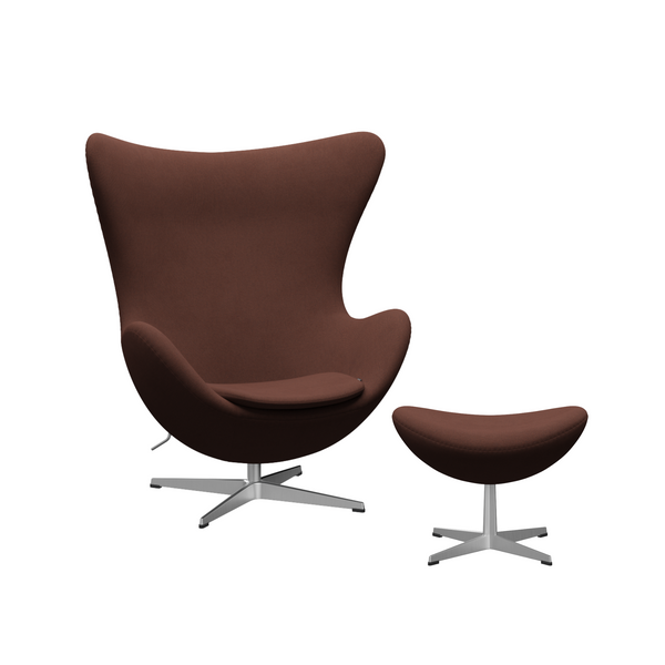 Arne Jacobsen Ægget m. fodskammel - Christianshavn stof