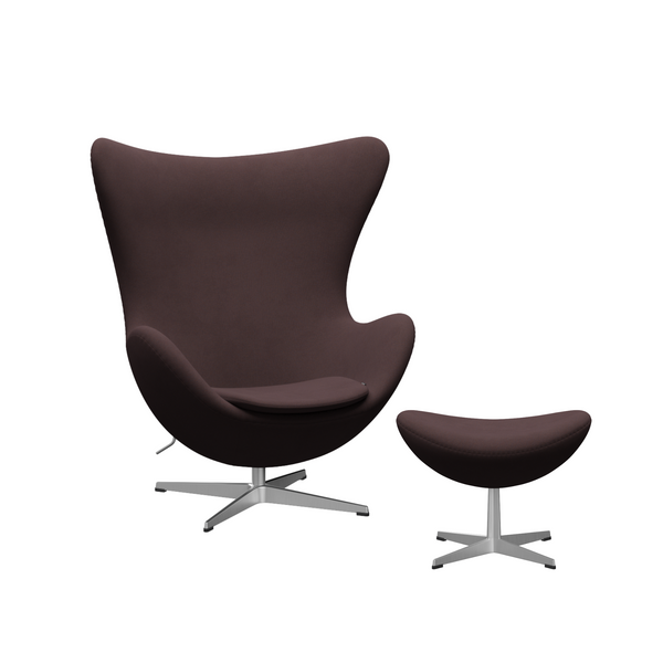Arne Jacobsen Ægget m. fodskammel - Christianshavn stof