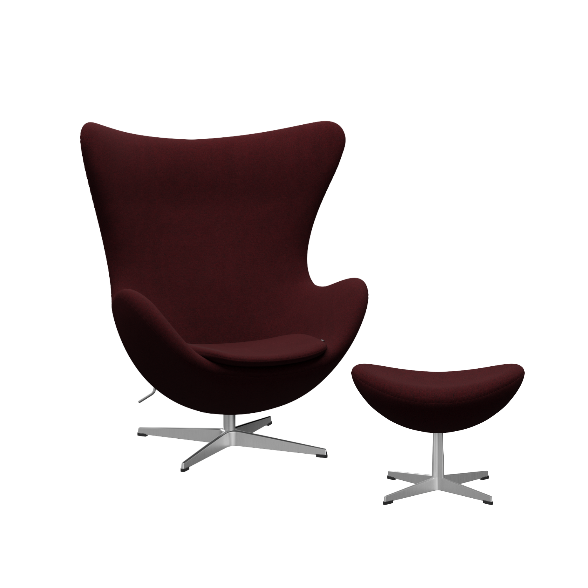 Arne Jacobsen Ægget m. fodskammel - Christianshavn stof