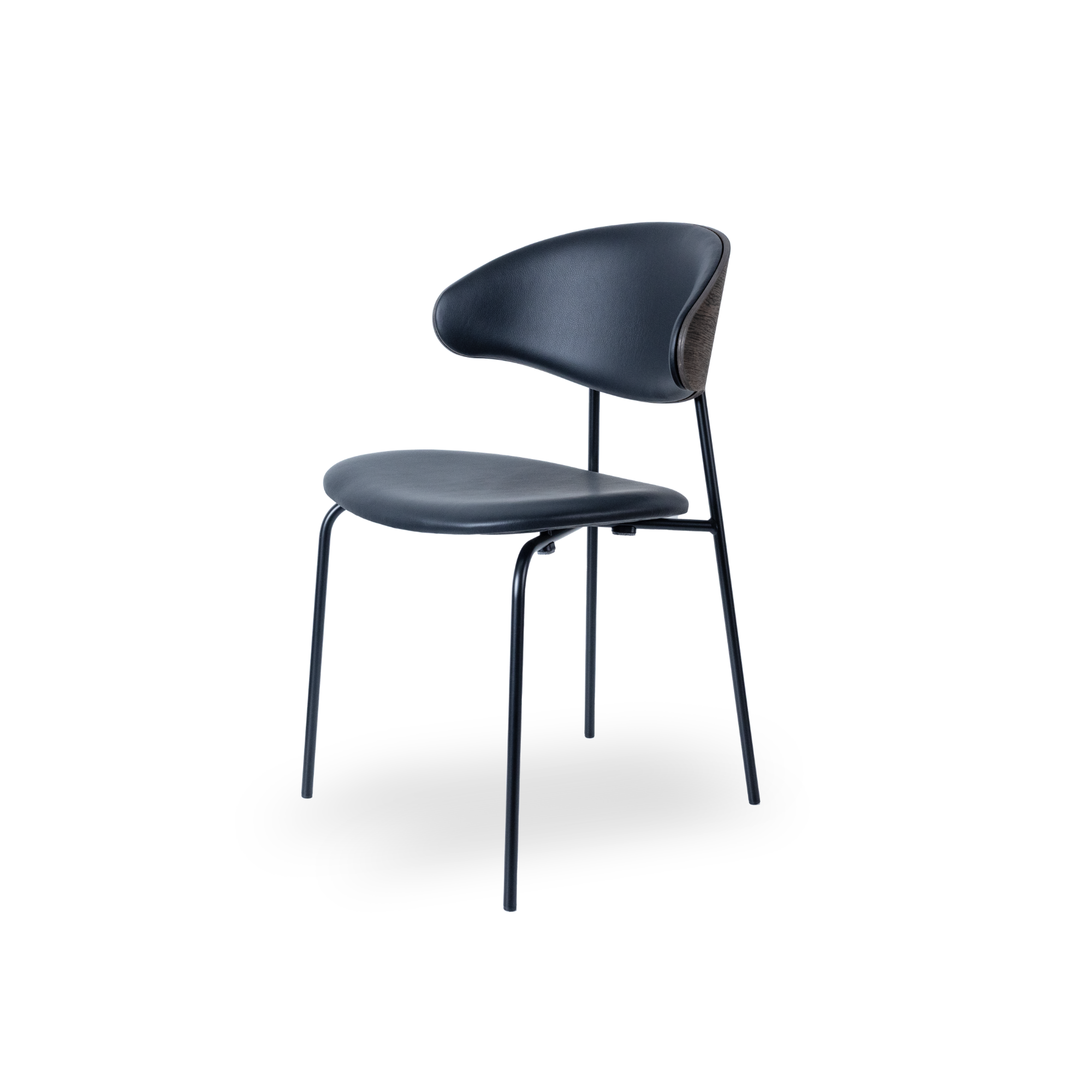 Ram Steel Comfort Shell spisestuestol - Læder
