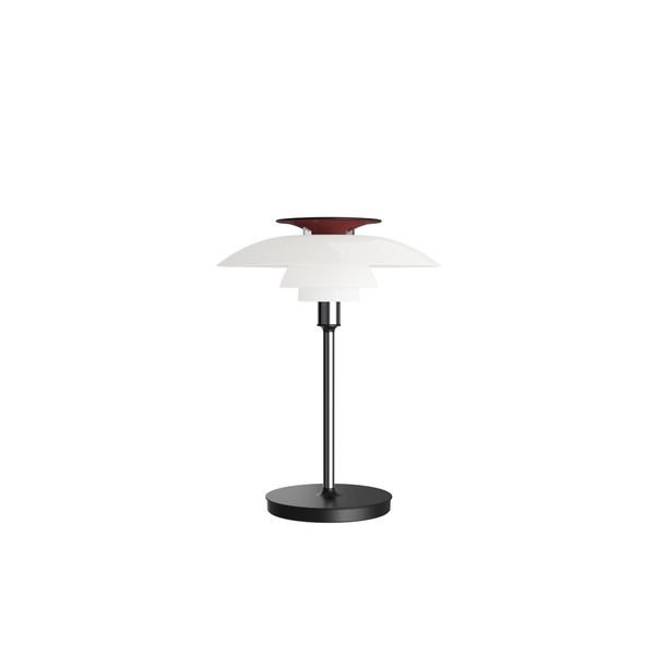 Louis Poulsen PH 80 Portable bordlampe - Opal white/high lustre chrome plated