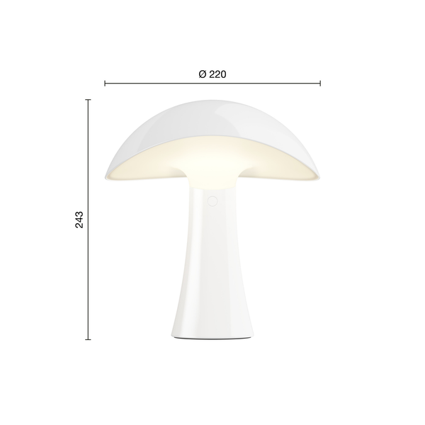 Louis Poulsen Rumee 220 Portable Lampe - Cloud White