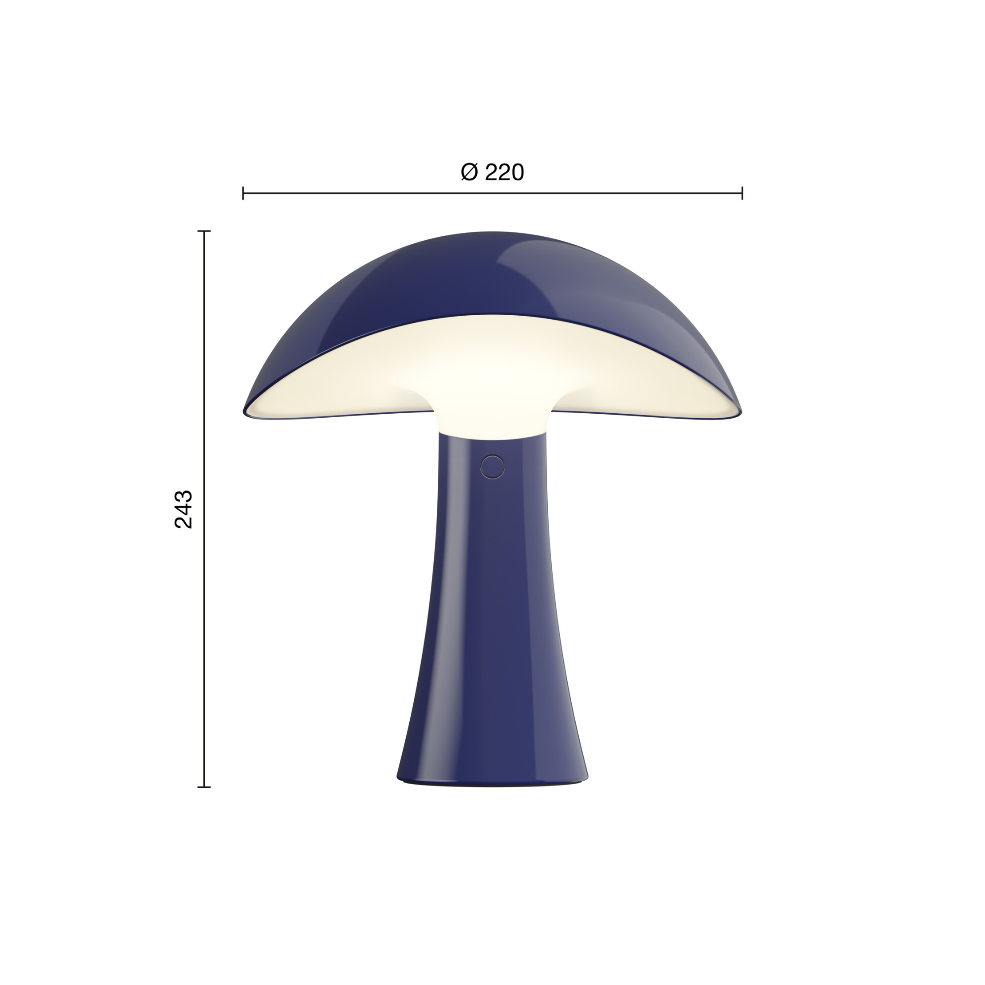 Louis Poulsen Rumee 220 Portable Lampe - Night Blue