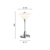Louis Poulsen PH 1/1 Portable bordlampe - High Lustre Chrome Plated