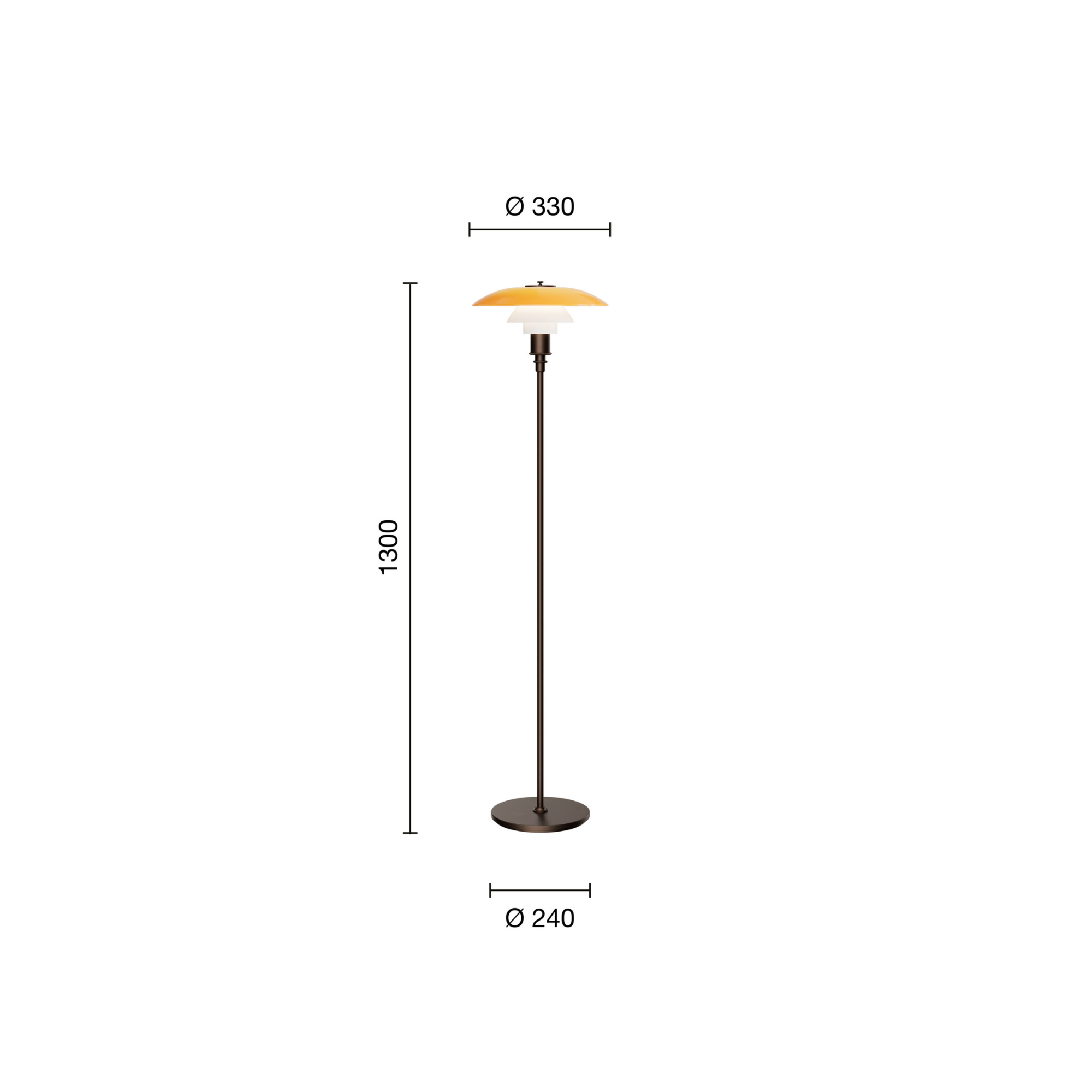 PH 3½-2½ gulvlampe Centenary Edition