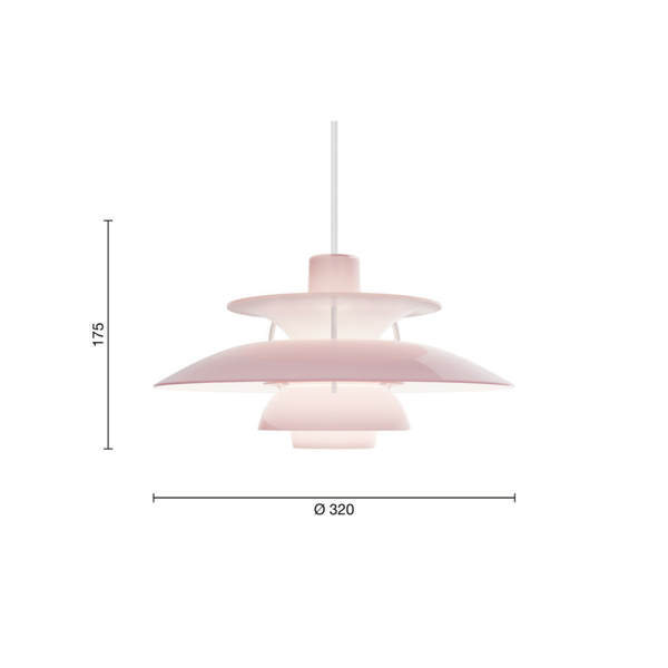PH 5 Ø320 Opal lampe