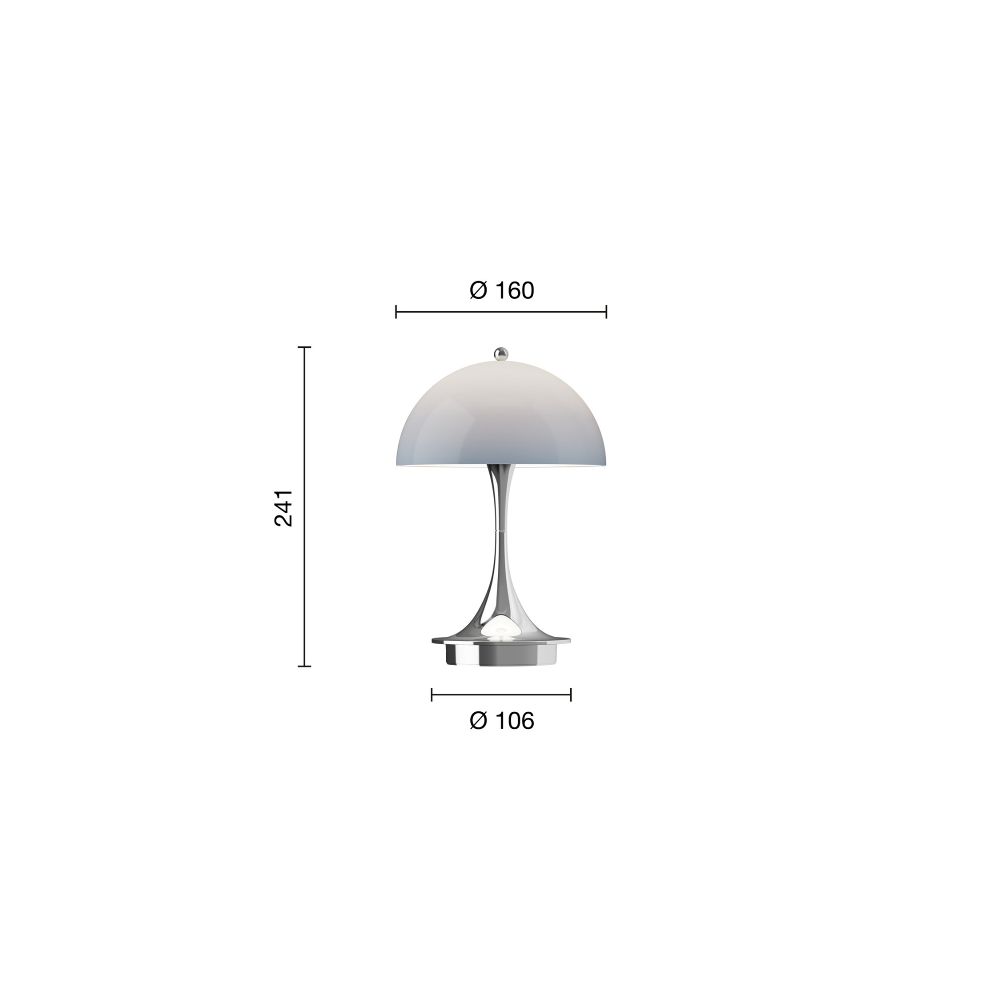 Louis Poulsen Panthella Original 160 Portable Lamp