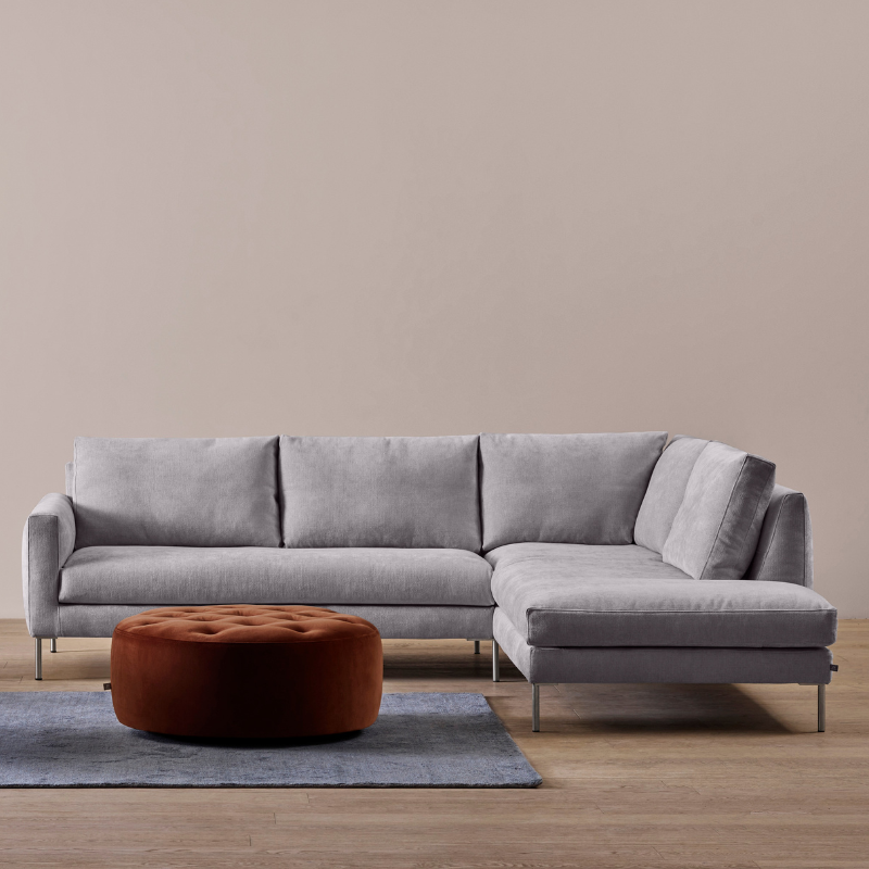 Luce sofa med chaiselong | Texas læder