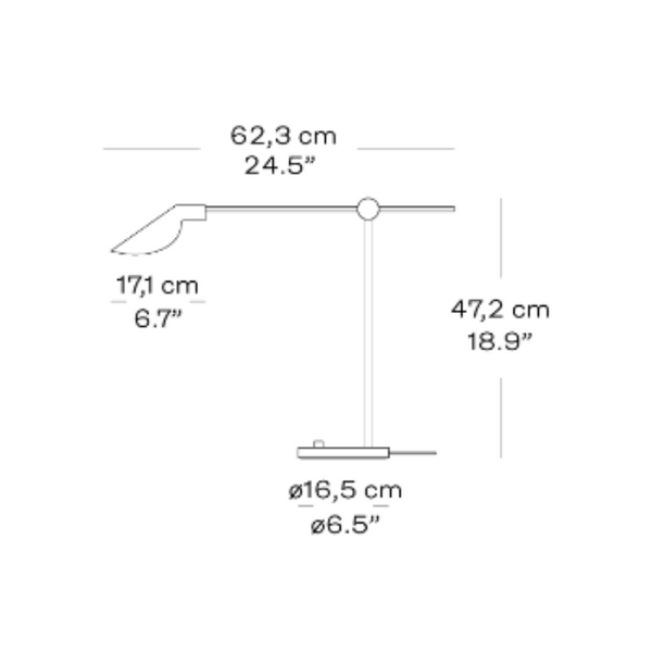 Fritz Hansen MS021 bordlampe