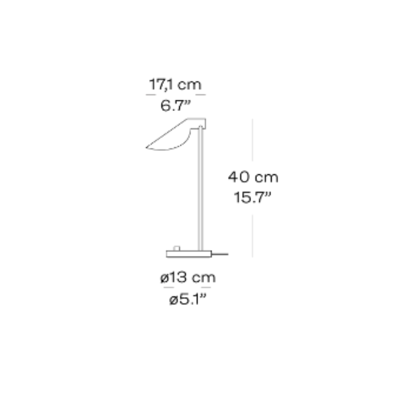 Fritz Hansen MS022 bordlampe