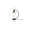 Louis Poulsen PH 2/2 Luna bordlampe - Messing med opal glas