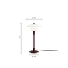 PH 2/1 bordlampe | Glossy Deep Burgundy