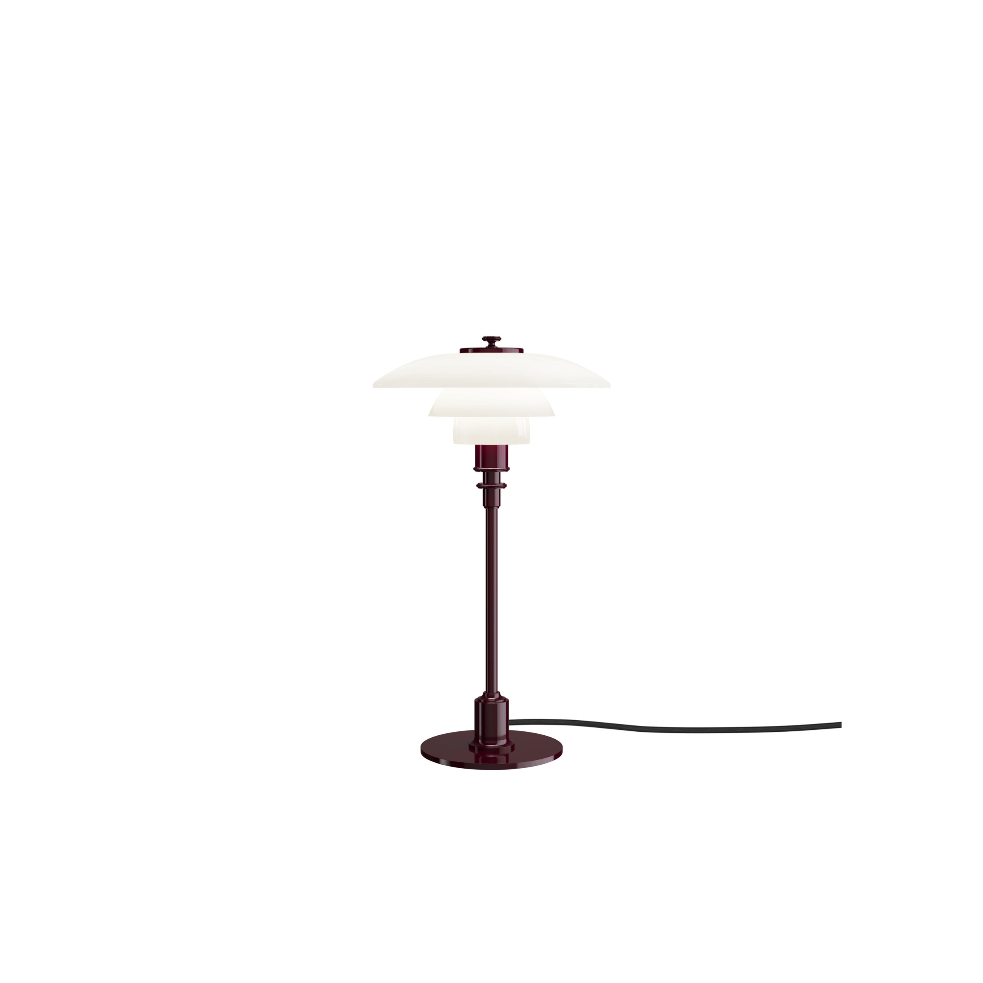 PH 2/1 bordlampe | Glossy Deep Burgundy
