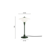 PH 2/1 bordlampe | Glossy Deep Green